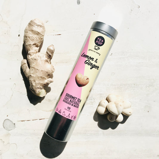 New Packaging for Lemon Ginger Tea-Pops.