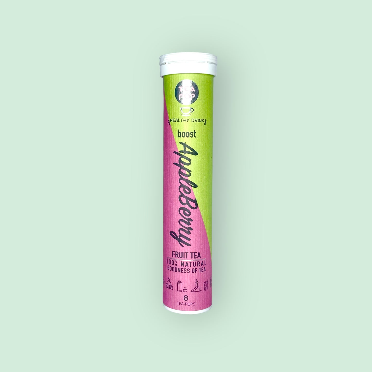 AppleBerry Punch Tea-Pop, 100% Natural quick brewing gourmet tea.