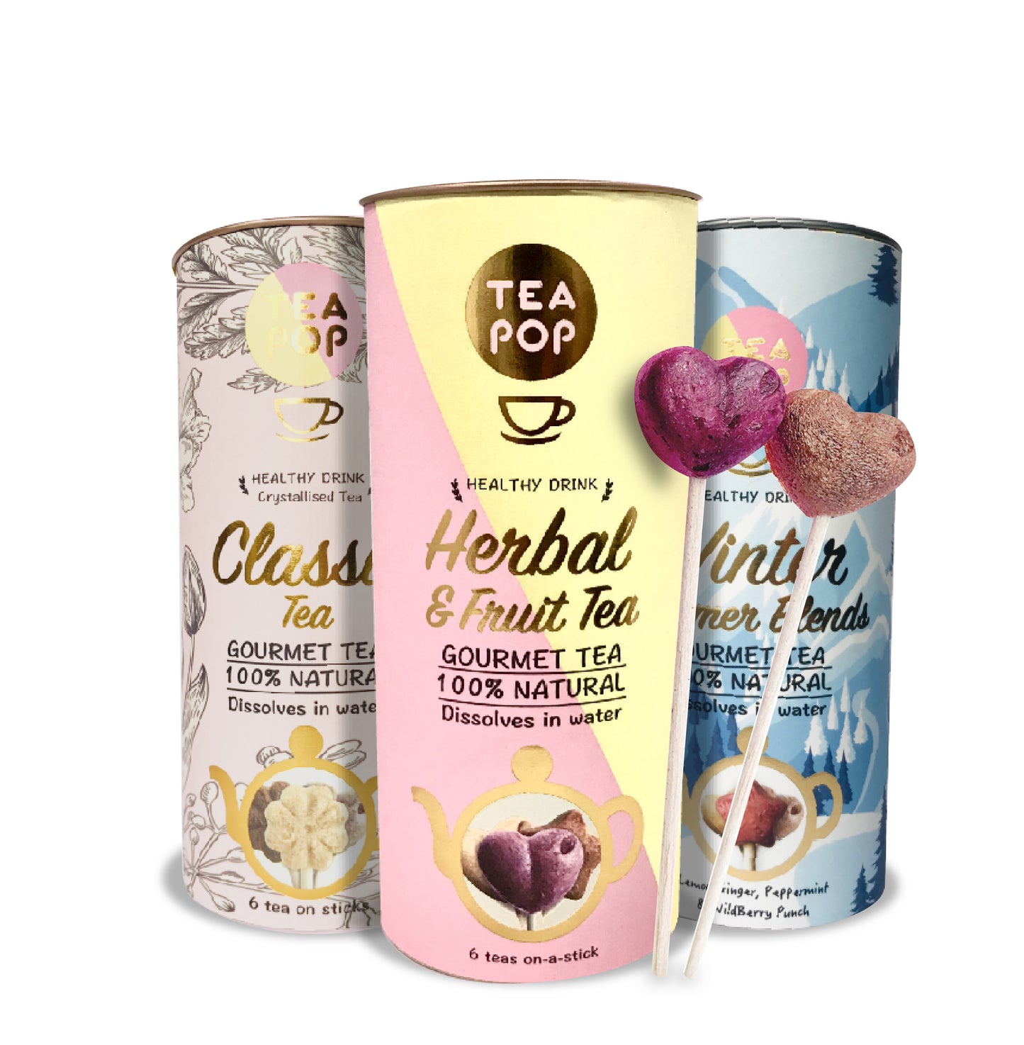 Tea on a stick, gourment tea gift set, 3 best sellers in one pack