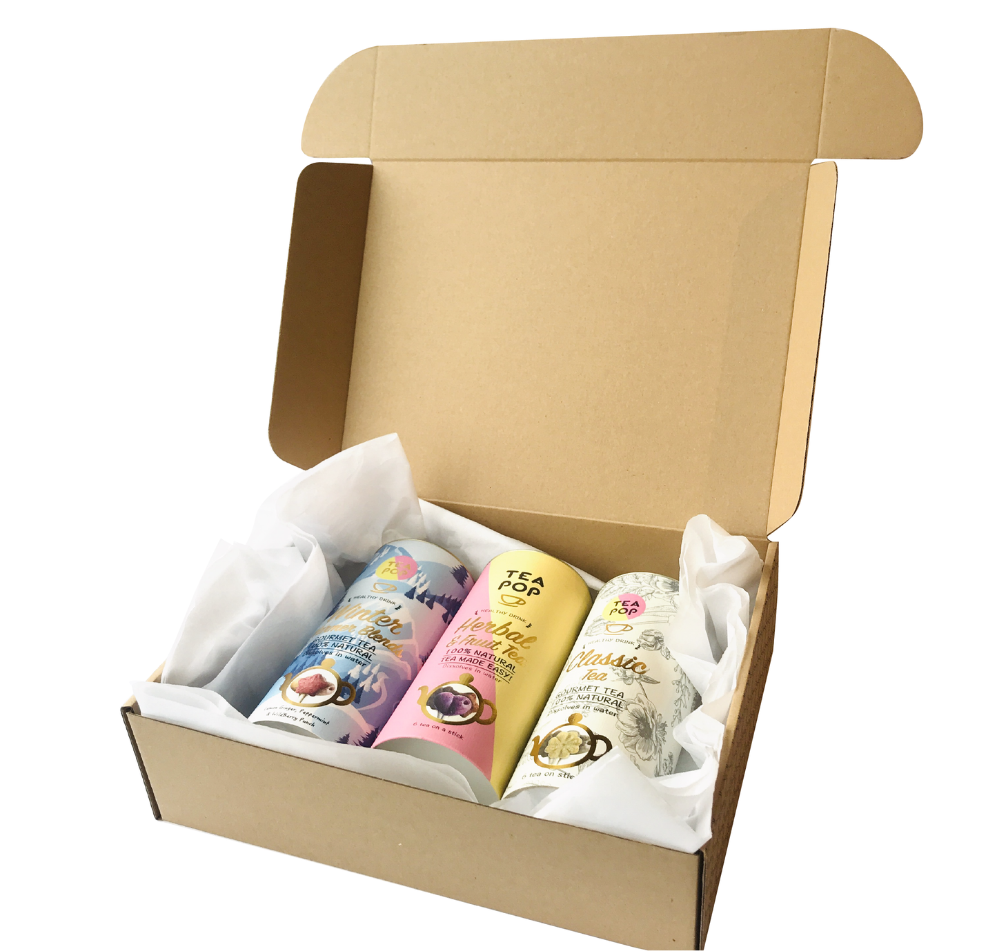 Tea on a stick, gourment tea gift set, 3 best sellers in one pack