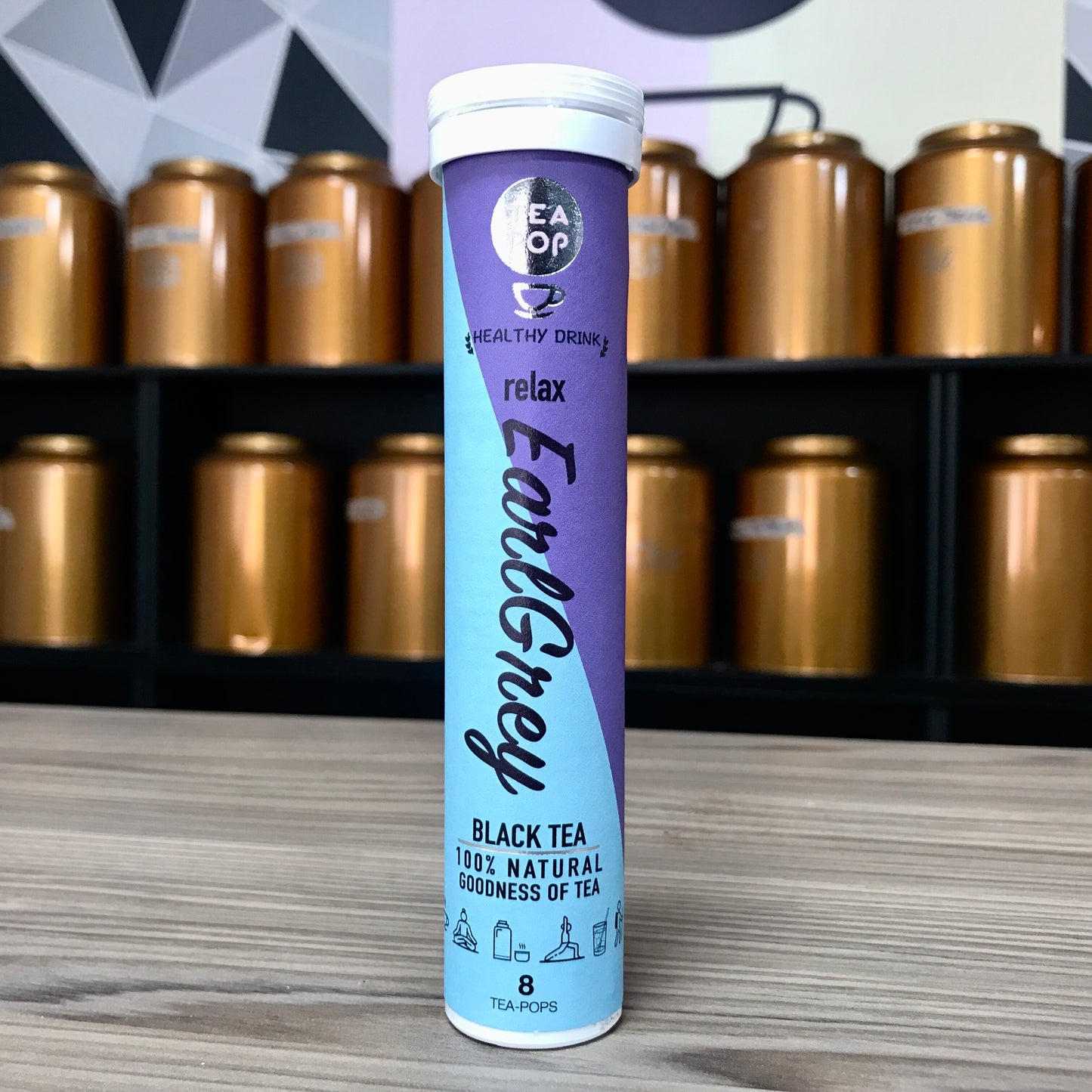 Earl Grey Tea-Pops, klassische Gourmet-Mischung, 100 % natürlicher kristallisierter Tee