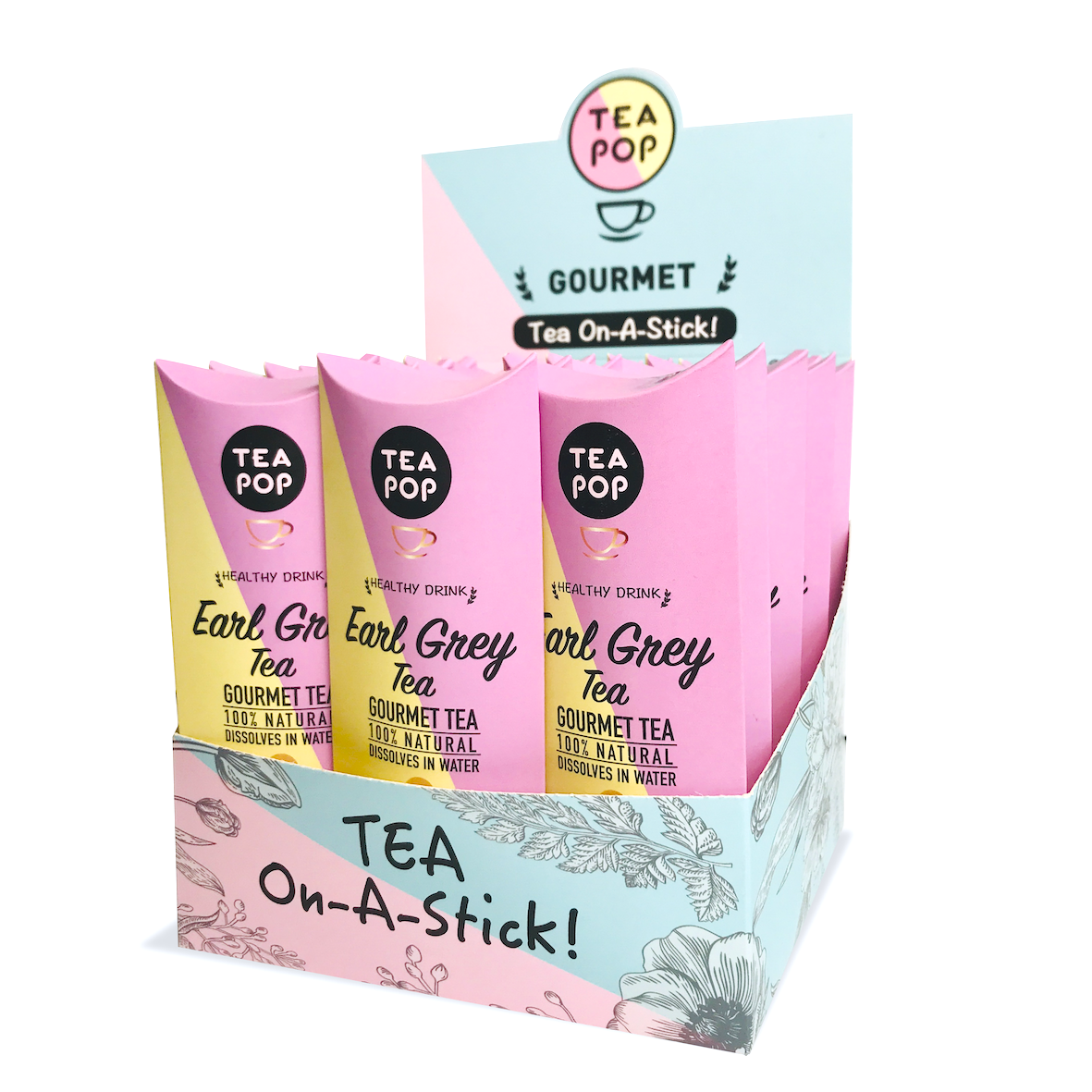 TP1-02 Earl Grey TEA On-A-Stick! / 20x sticks Tray / Wholesale price