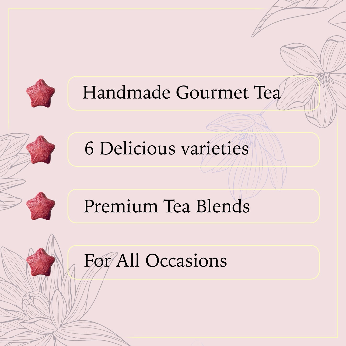 Unique Gift Box Set, 18 Tea-Pop Sticks, Assortments of fruity, herbal and classic tea blends.