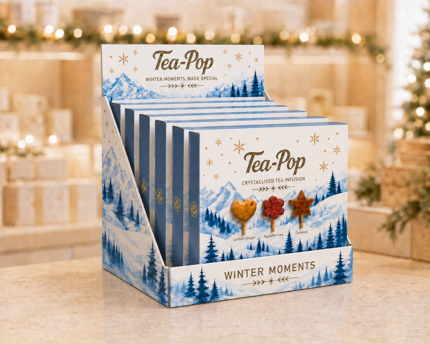 Tea-Pop Winter Moments Christmas Gift Pack – 6 Crystallised