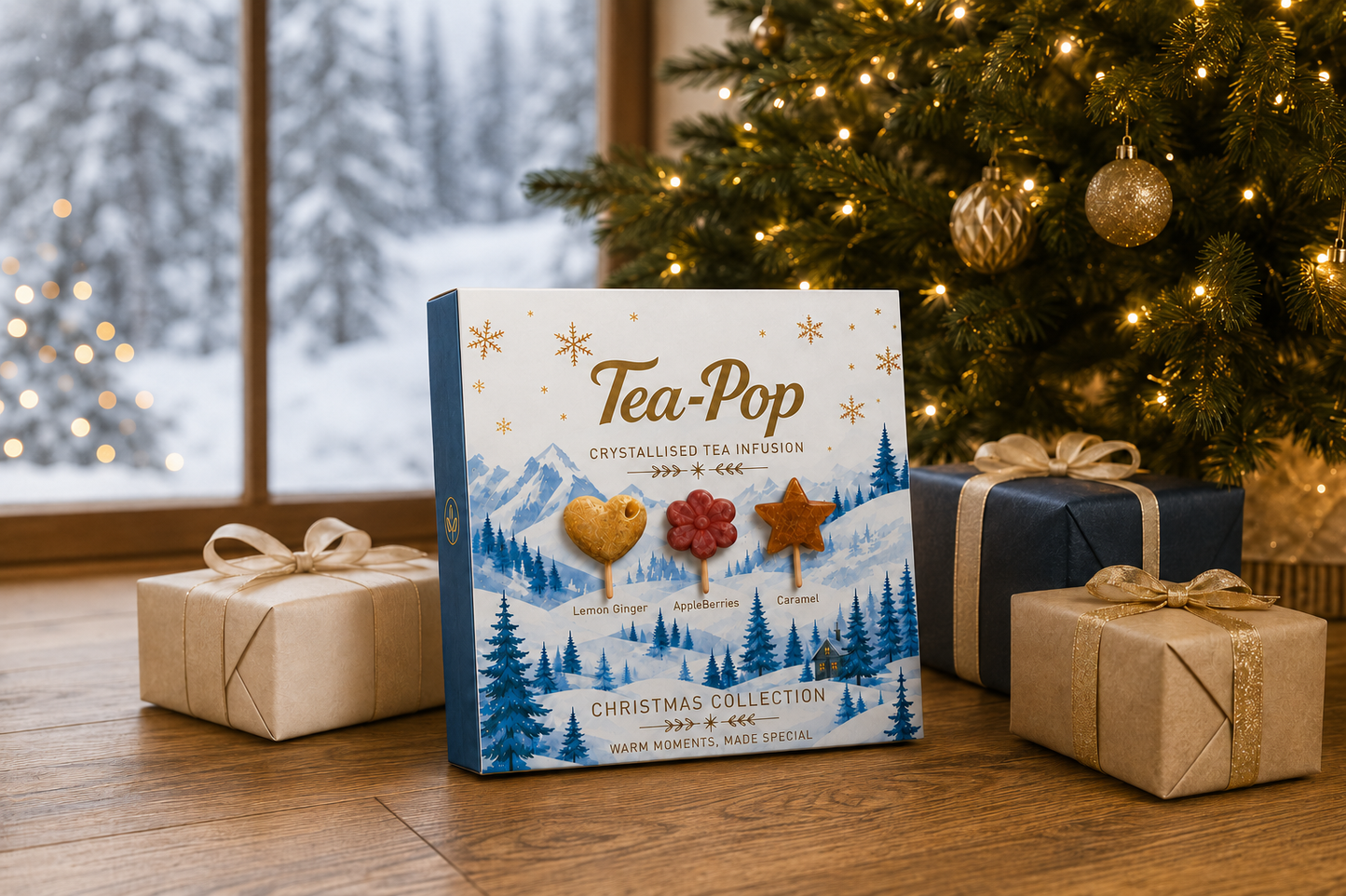 Tea-Pop Winter Moments Christmas Gift Pack – 6 Crystallised