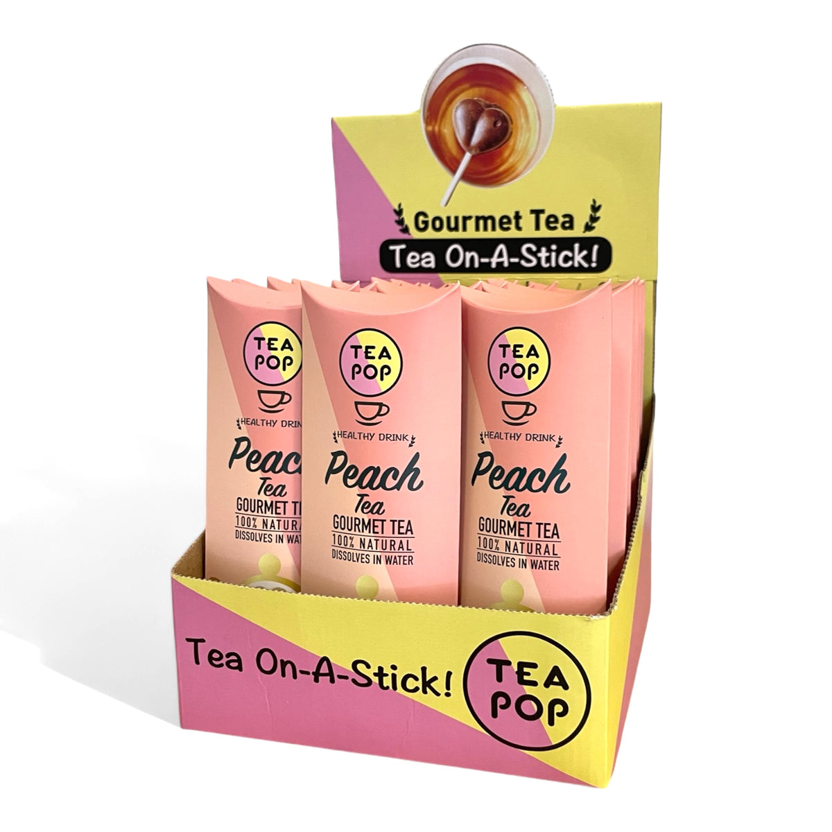 Peach TEA on a stick! Crystallised Tea, New Way to Enjoy Delicious ...