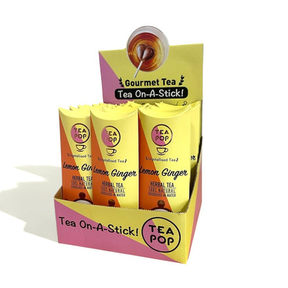 Lemon Ginger TEA On-A-Stick! / 20x sticks tray / Wholesale Price