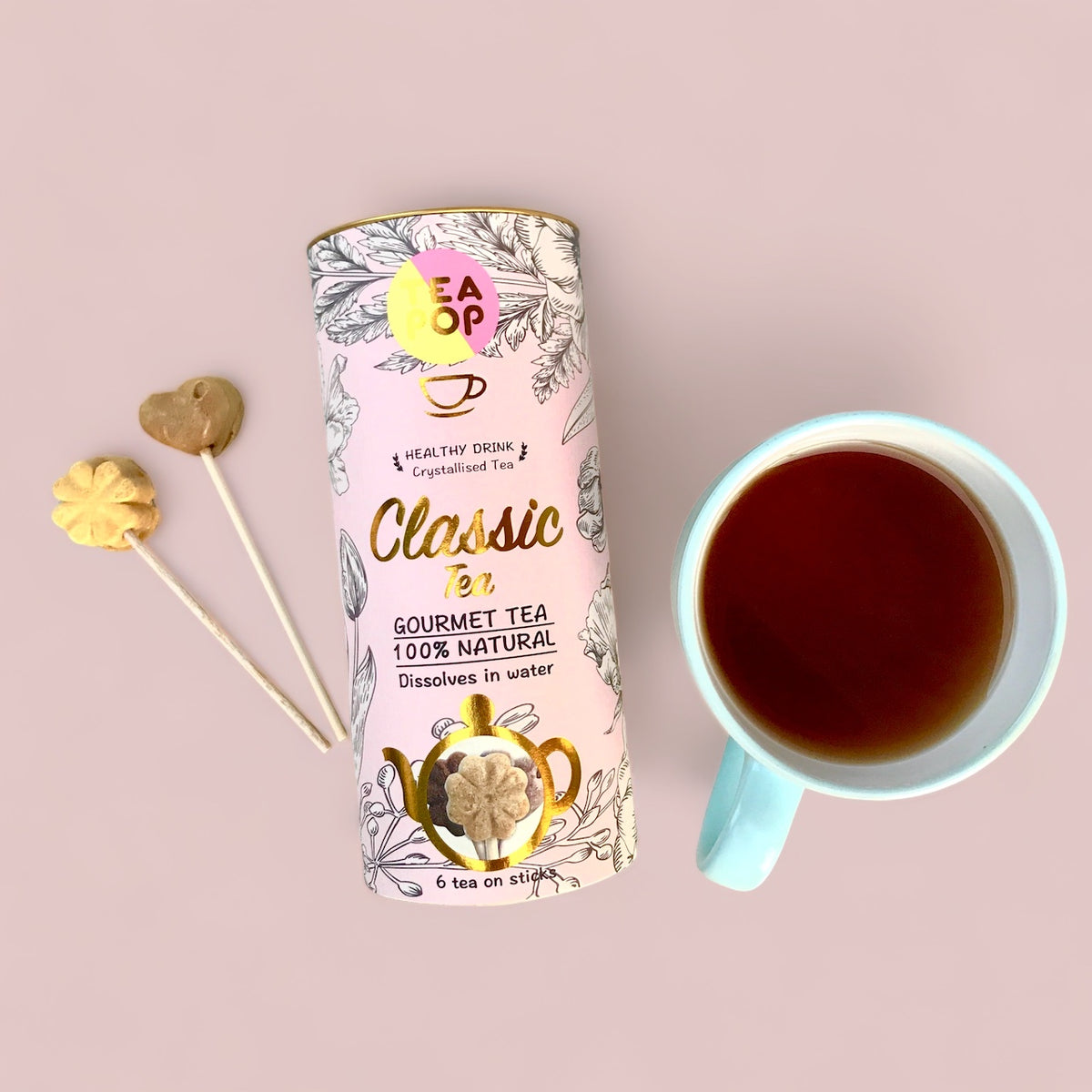 Tea On-A-Stick Classic blends Unique Tea Gifts, Crystallised Tea ...