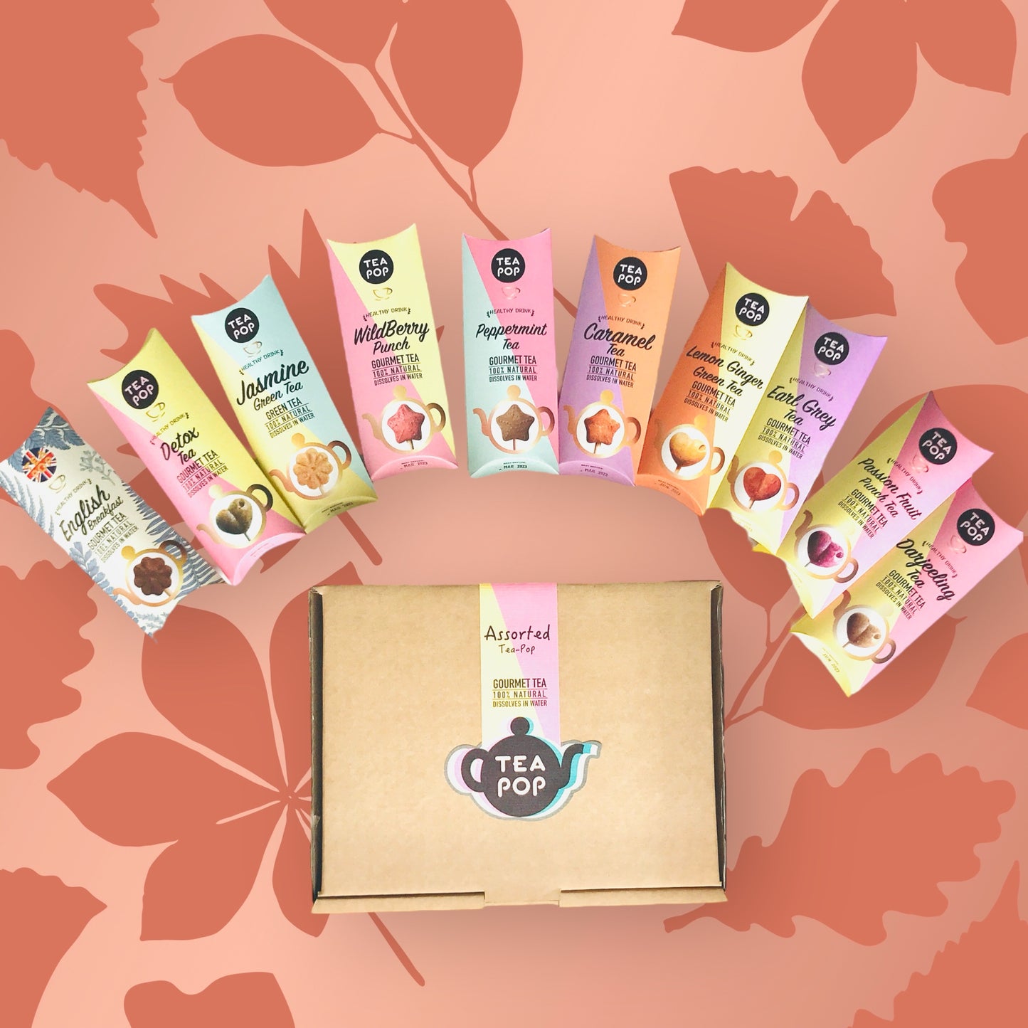 Gourmet Tea-Pop Discovery Box: 10 Blend Sampler