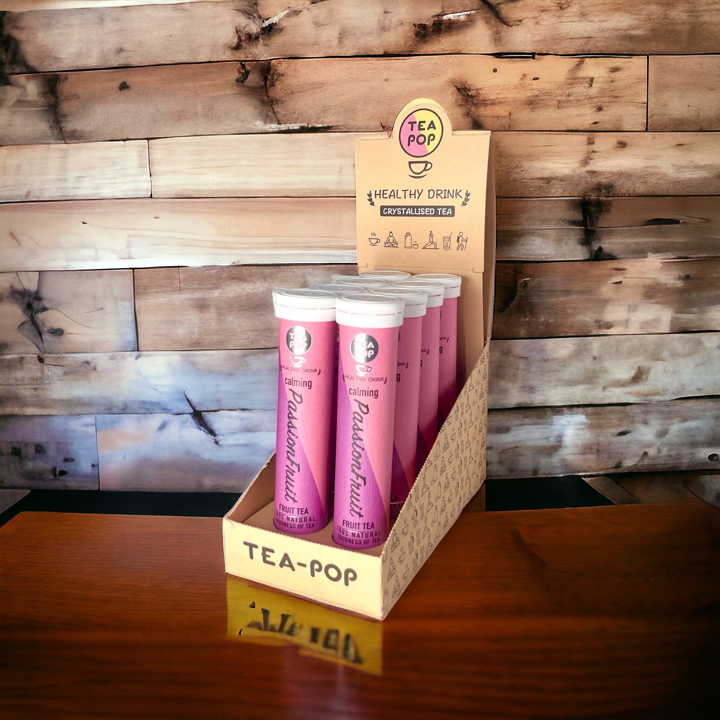 PassionFruit Tea-Pop, quick brew gourmet tea (8 pack tray)