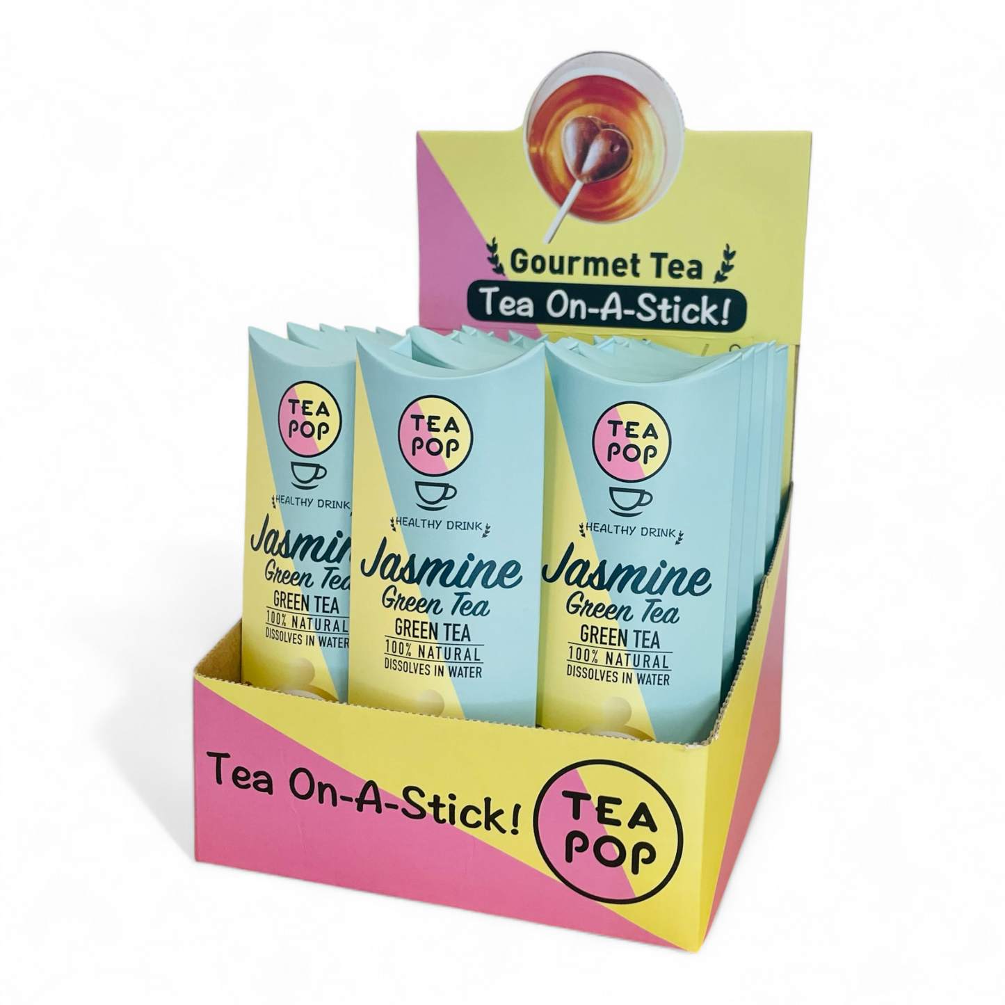 Jasmine Green TEA On-A-Stick! / 20x sticks tray / Wholesale Price