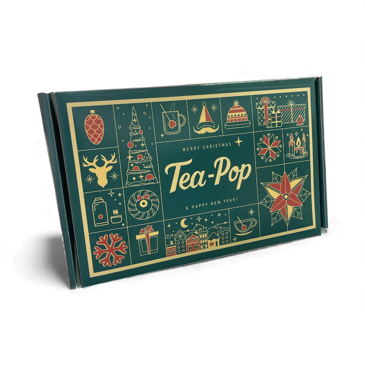 Festive Collection Gift Box – 18 Premium Tea-Pop Sticks for the Perfect Festive Brew