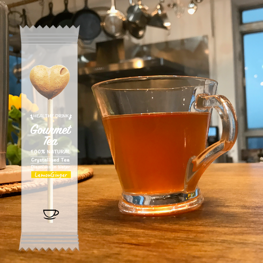 Lemon Ginger Tea-Pop Sticks / 30 sticks box / wholesale price.