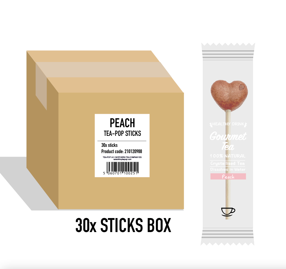 Peach Tea-Pop Sticks / 30 sticks box / wholesale price.