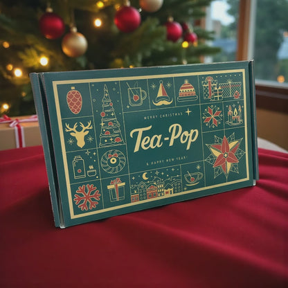 Limited Edition Christmas Tea Gift Box – 18 Premium Tea-Pop Sticks for the Perfect Festive Brew
