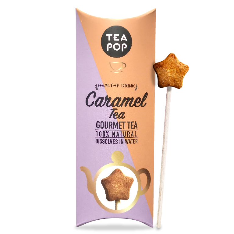 TP1-07 Crispy Caramel TEA On-A-Stick! / 20x sticks Tray / Wholesale price
