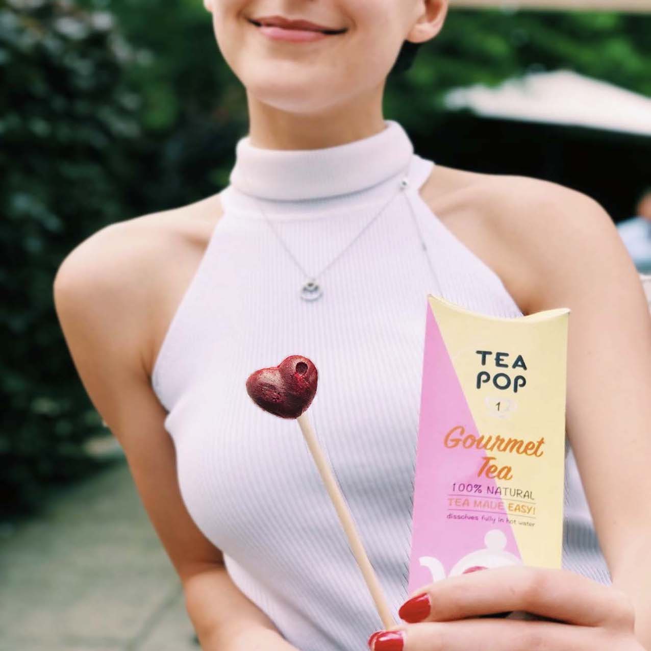 Tea-Pop Sampler Box, Spaßige Art, köstlichen Gourmet-Tee am Stiel zu genießen, 10 Mischungen zum Probieren