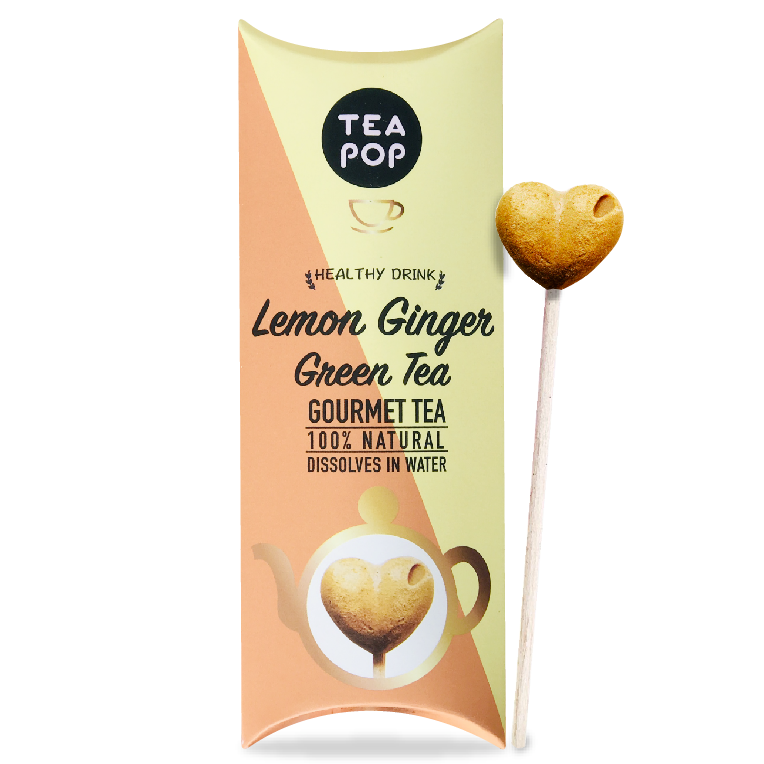Lemon Ginger TEA On-A-Stick! / 20x sticks tray / Wholesale Price