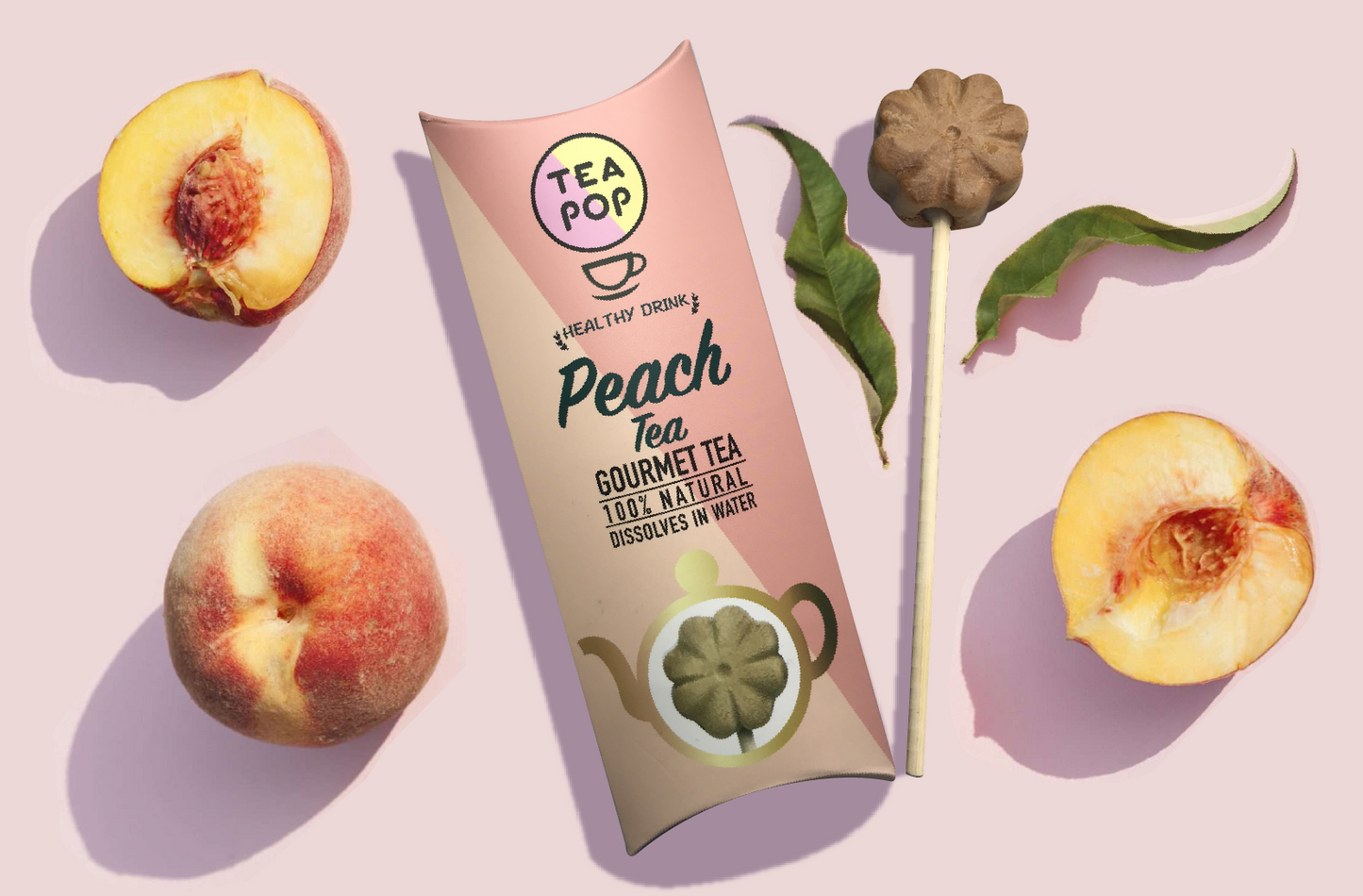 TP1-12 Peach TEA On-A-Stick! / 20x sticks tray / Wholesale Price